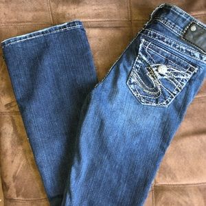 26x32 Silver Buckle Jeans Suki Surplus Dark Wash